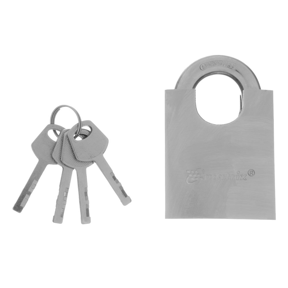 Замок навесной, защищенная дужка 60 мм Matrix (91806)