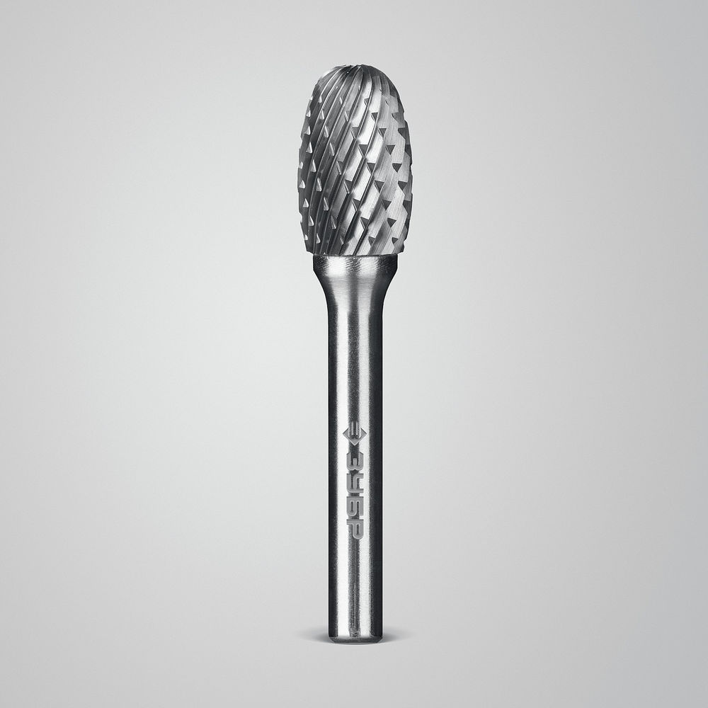 Борфреза твердосплавная 12?20 мм, тип E (овал, радиус 5.0 мм), хв-к 6 мм ЗУБР ПРОФЕССИОНАЛ 28804-12-20