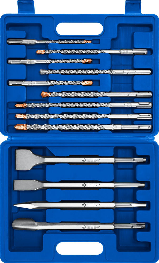 Набор зубил SDS-plus 13 шт, 250 мм ЗУБР БУРАН Профессионал 29360-H13_z01