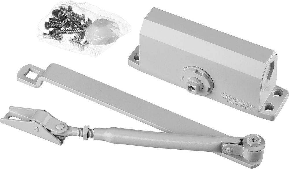 Доводчик дверной до 80 кг цвет белый ЗУБР Профессионал 37911-80