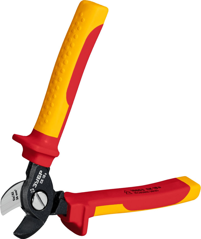 Кабелерез диэлектрический 1000 В, d 14 мм, 180 мм Профессионал СК-18В ЗУБР 23340-18V