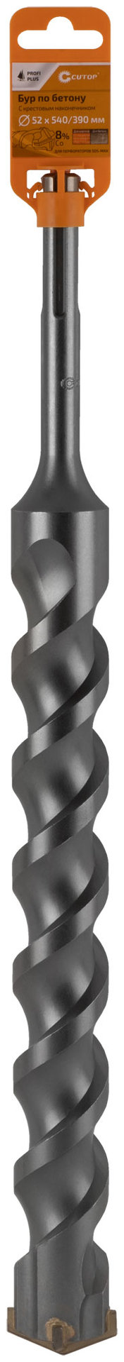 Бур по бетону CUTOP Profi Plus, SDS-Max с крестовым наконечником, 52x540 мм (42-52540)