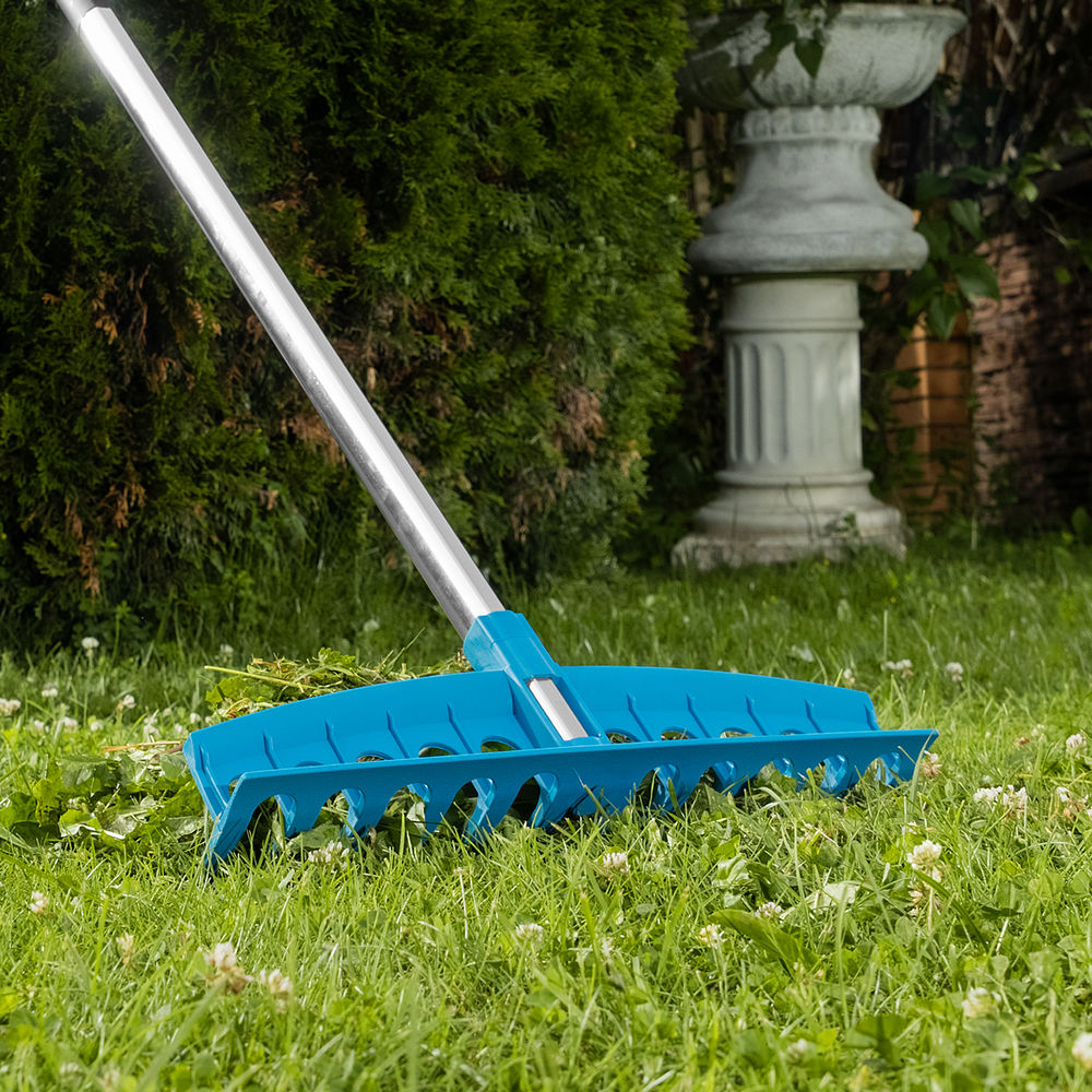 Грабли пластиковые, 400 мм, 12 прямых зубьев, усиленные, Luxe, Palisad (61732)