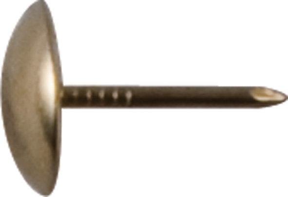 Гвозди мебельные латунированные 9,5 мм, большая головка 1000 шт ПРОМ (31110)