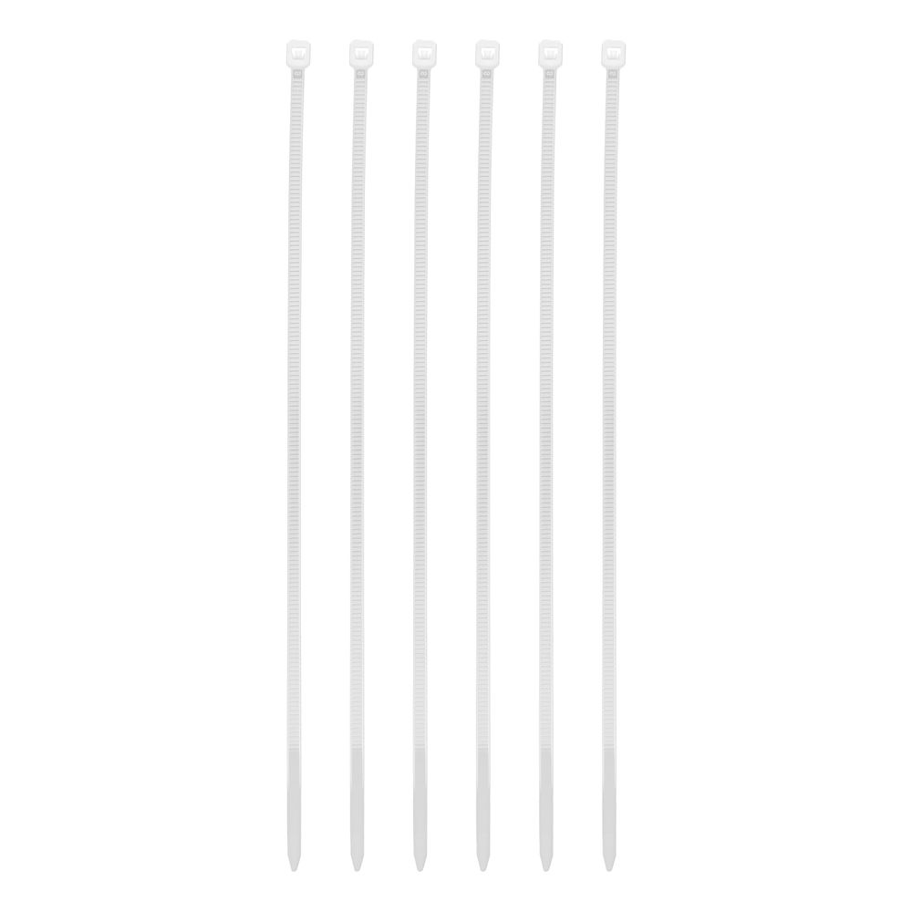 Хомуты, 150 x 2.5 мм, пластиковые, белые, 100 шт Сибртех (45519)