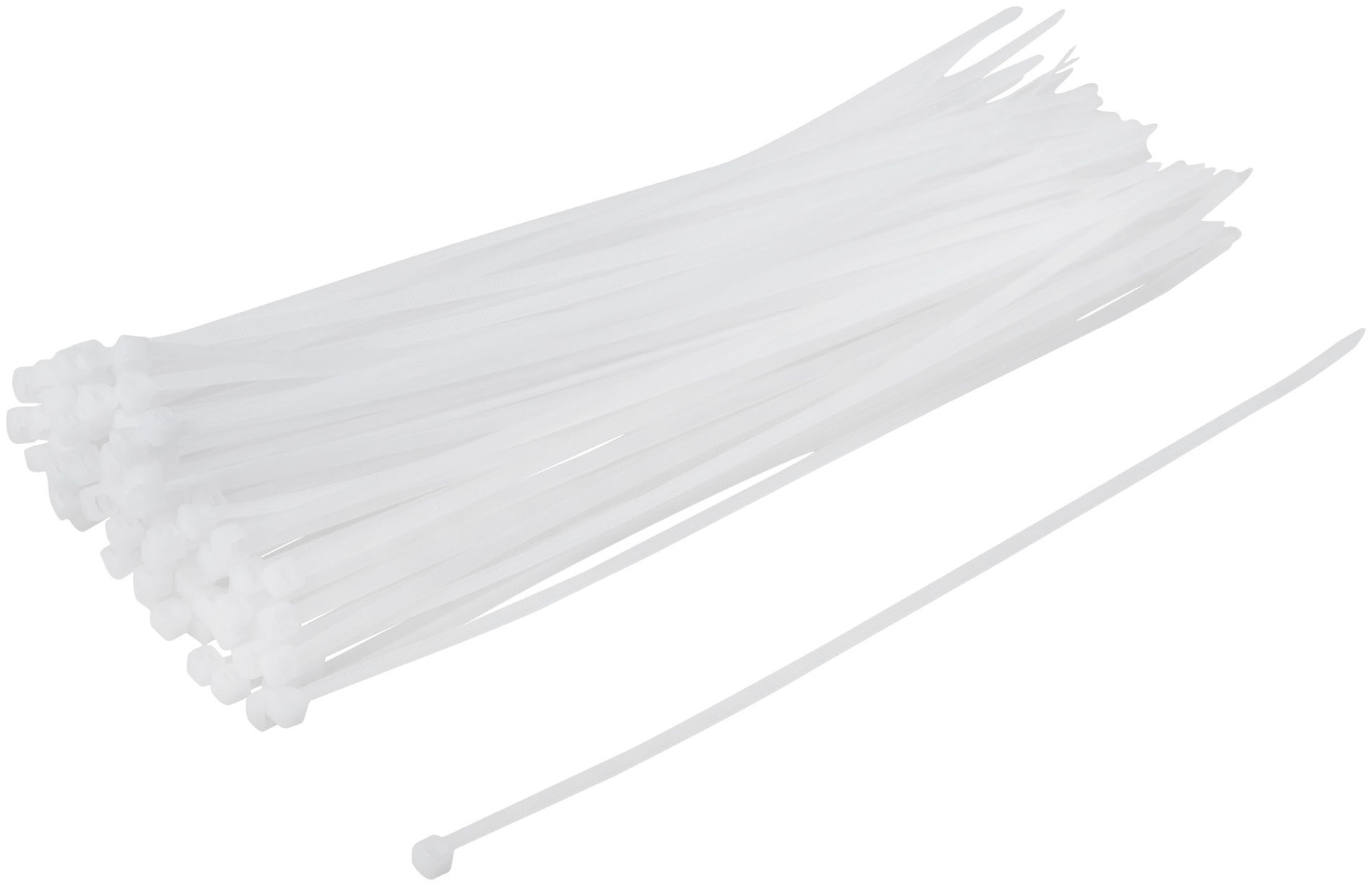 Хомуты нейлоновые для проводов, белые 100 шт., 3,6х250 мм (60248М)