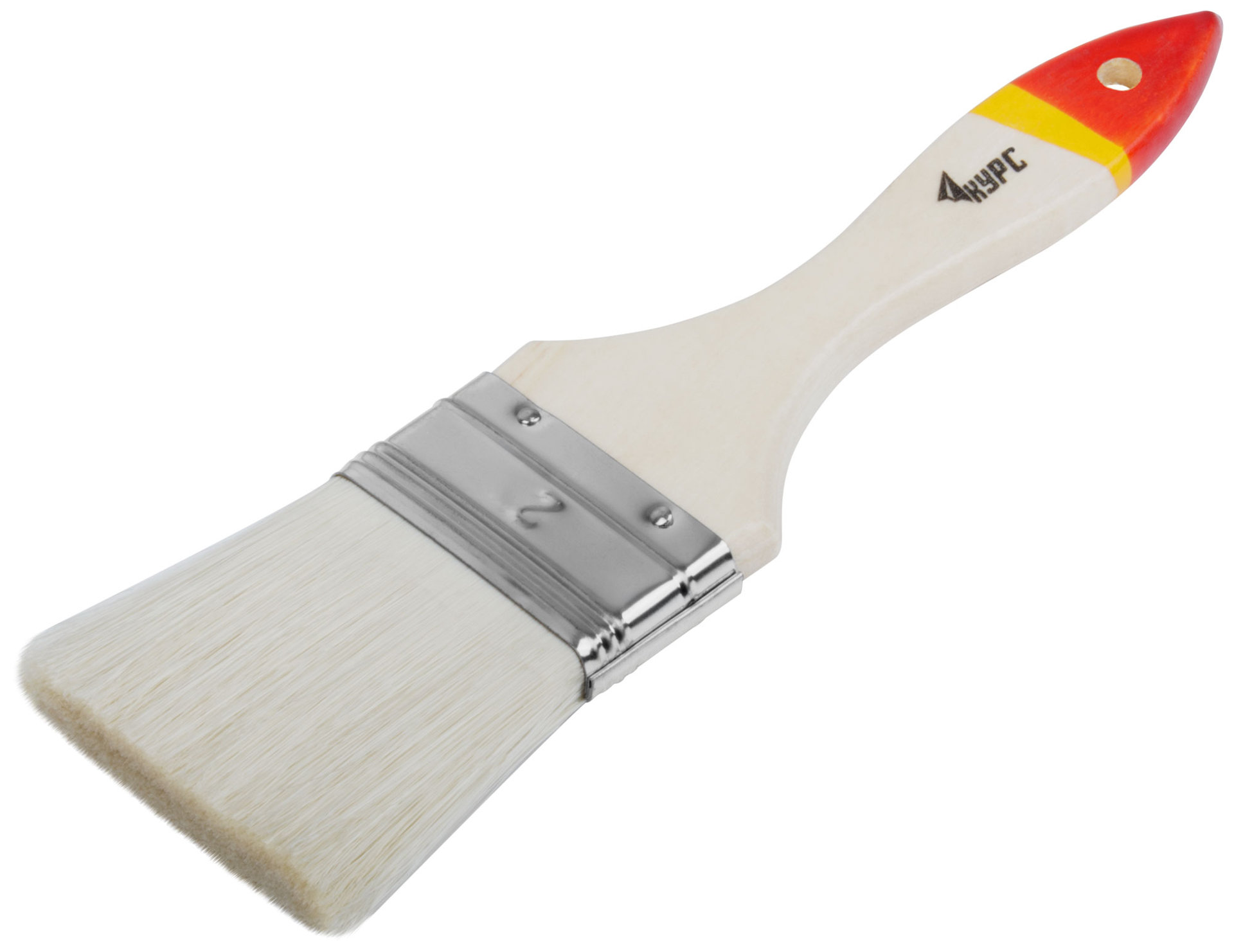 Кисть флейцевая Модерн, иск. щетина, деревянная ручка 2 (50 мм) (00865)