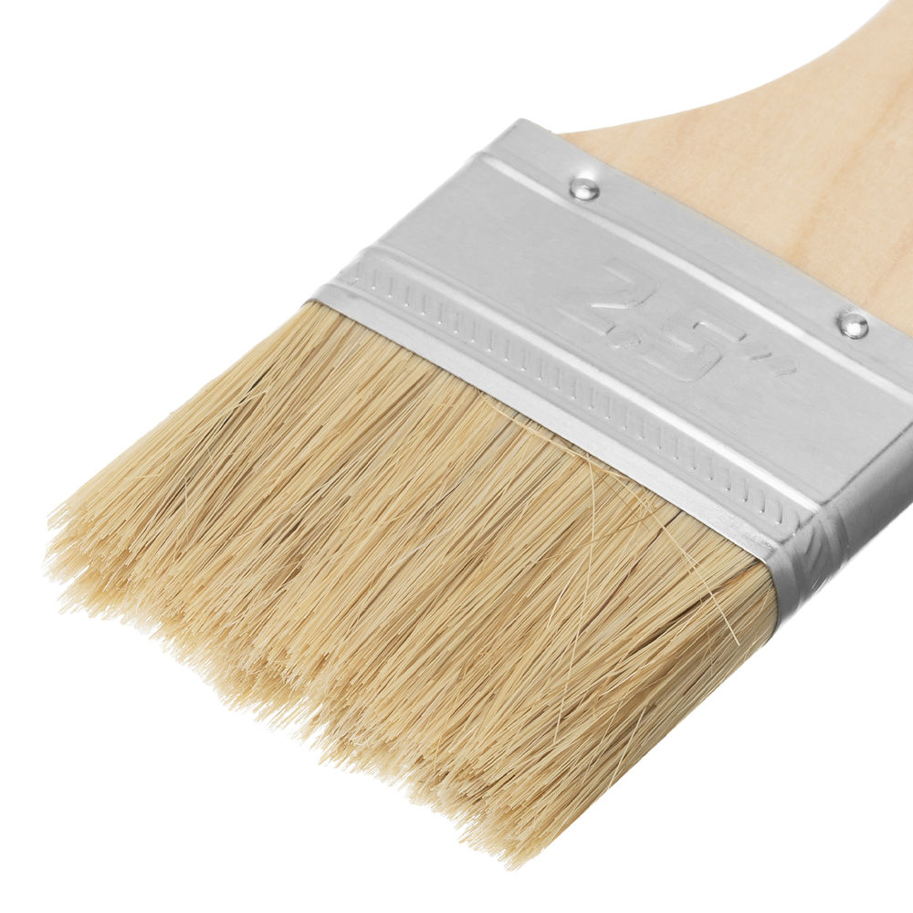 Кисть плоская Стандарт 2.5 (63 мм) натуральная щетина, деревянная ручка MTX (82535)