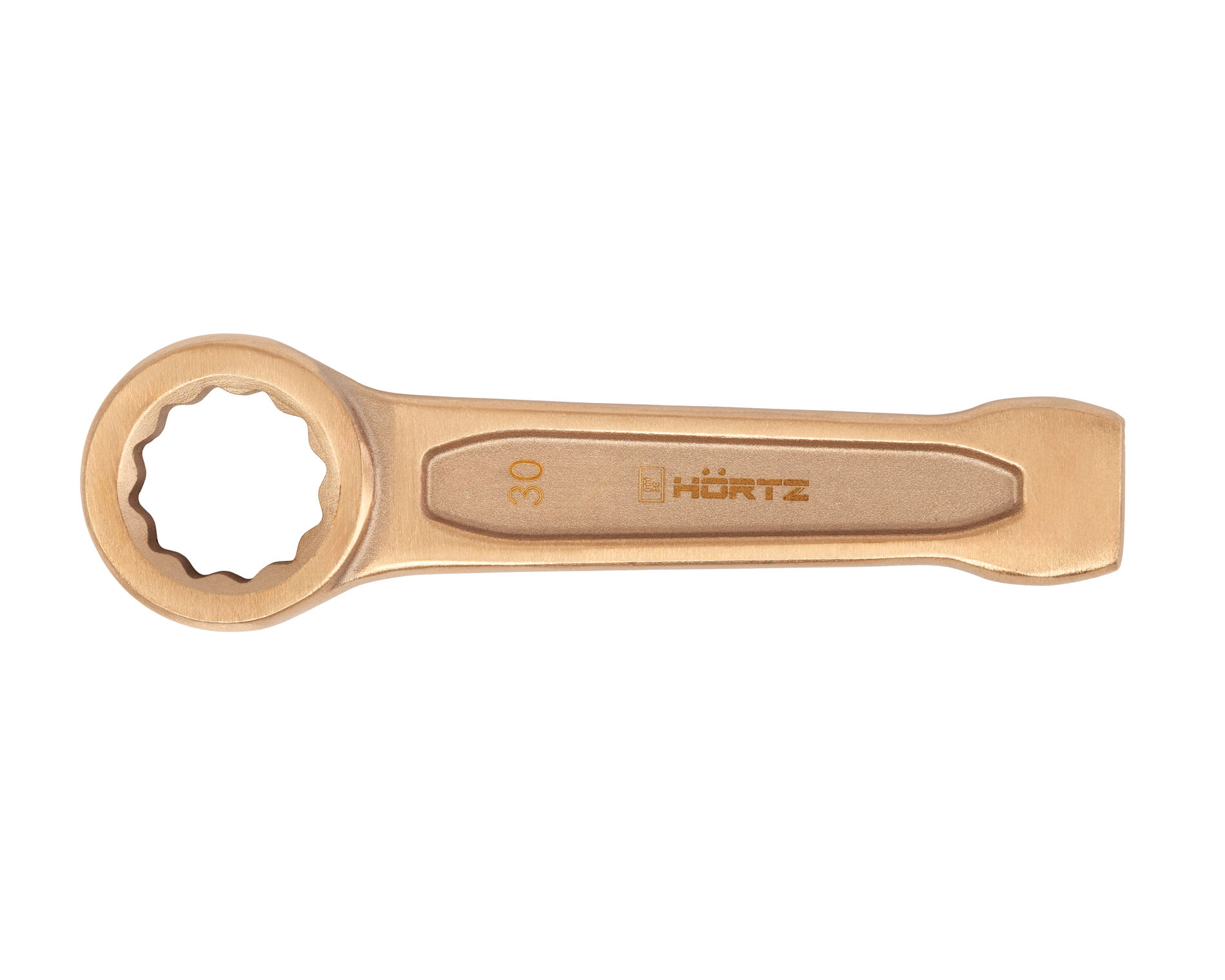 Ключ гаечный накидной ударный 30 искробезопасный сплав BeCu, HORTZ