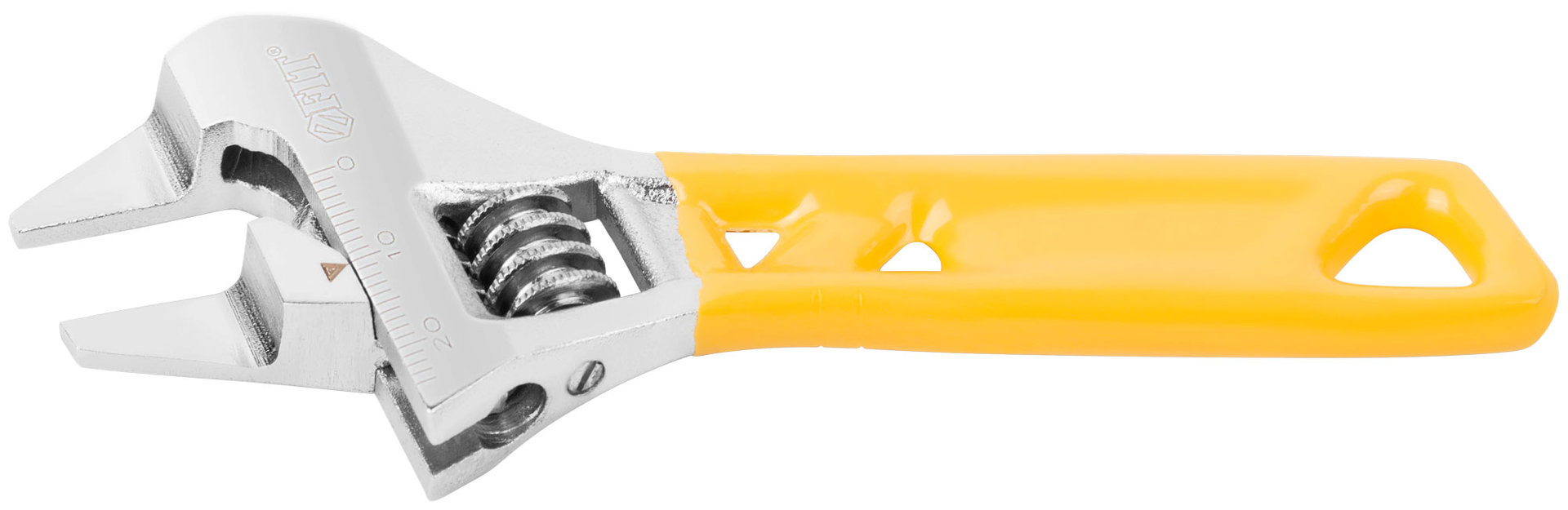 Ключ разводной Ультра, CrV, укороченный, обточен. узкие губки, шкала, экстра увелич.захват 120 мм ( 24 мм )