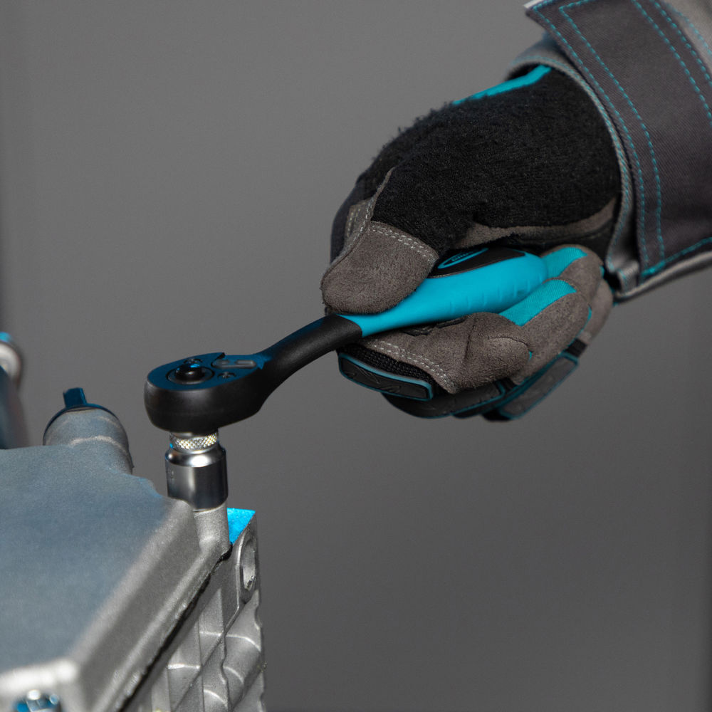 Ключ-трещотка 1/4, CrV, 72 зуба, с быстрым сбросом Gross