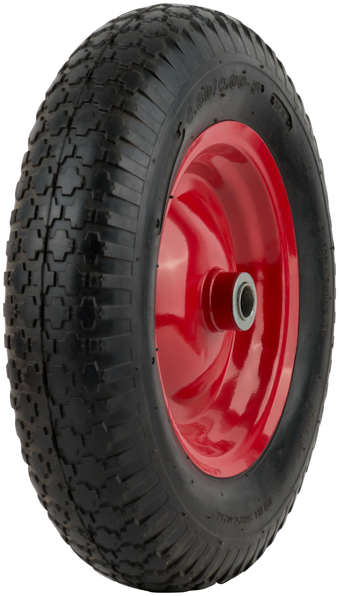 Колесо запасное 400х90x230 мм для тачки 77557 ( 4,80/4,00-8 ) ( посадка ширина 90 мм, диаметр 20 мм ) (77567)