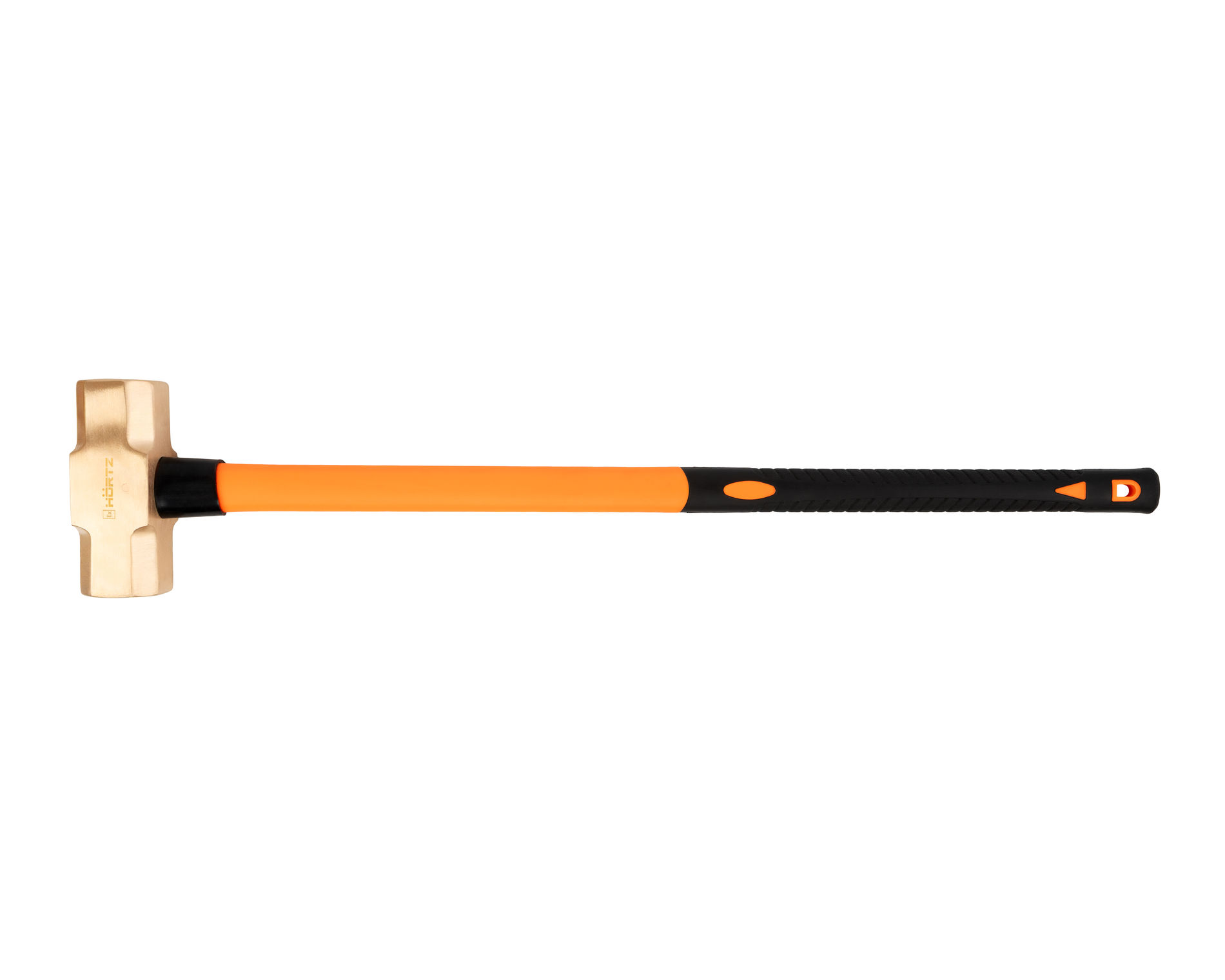 Кувалда тупоносая 5 кг BeCu рукоятка фибергласс искробезопасная, HORTZ