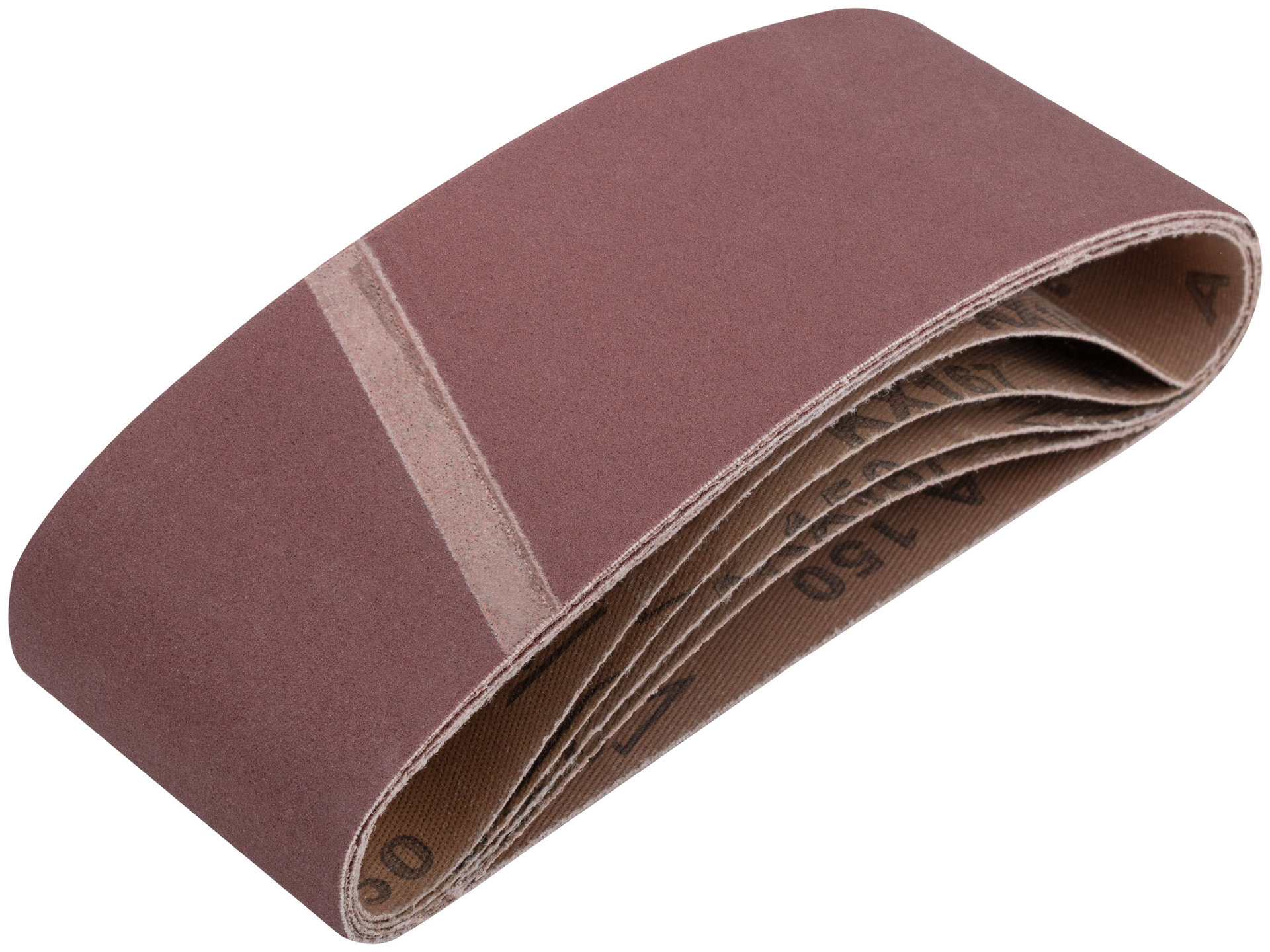 Ленты шлифовальные бесконечные, водостойкие, на тканевой основе, 5 шт., 75х457 мм Р 150 (39687)