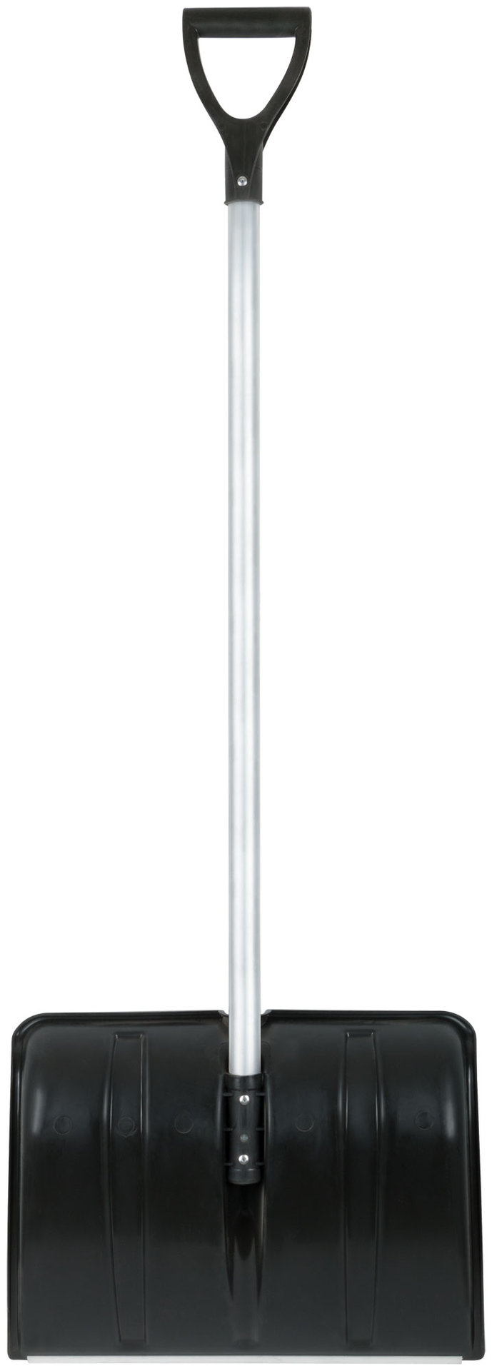 Лопата для уборки снега Снеговик пластиковая, алюминиевый черенок 500x375x1355 мм (68104)