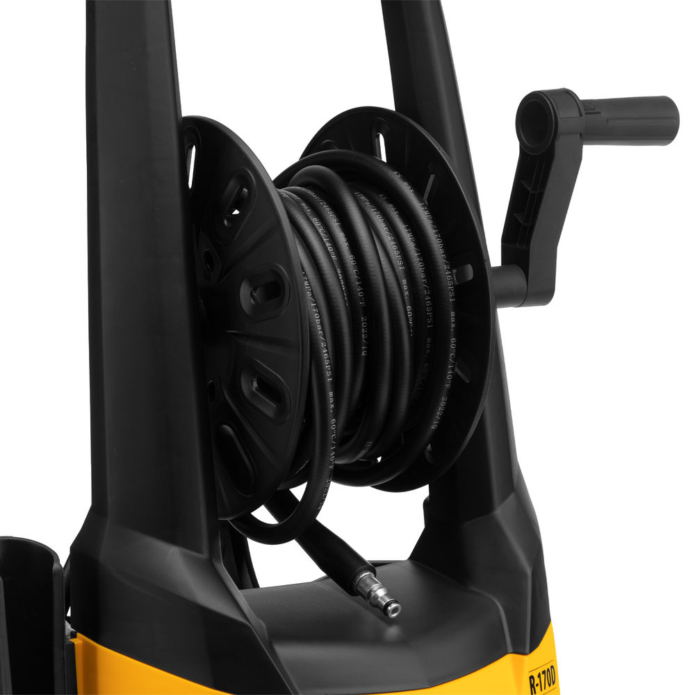 Моечная машина высокого давления R-170D, 2000 Вт, 170 бар, 360 л/ч, с барабаном Denzel (58229)