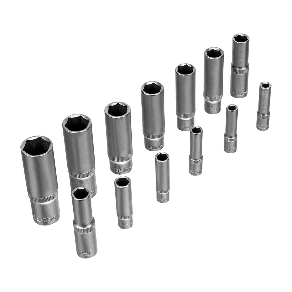 Набор инструментов, 1/2, 3/8, 1/4, пластиковый кейс 160 предм. Сибртех