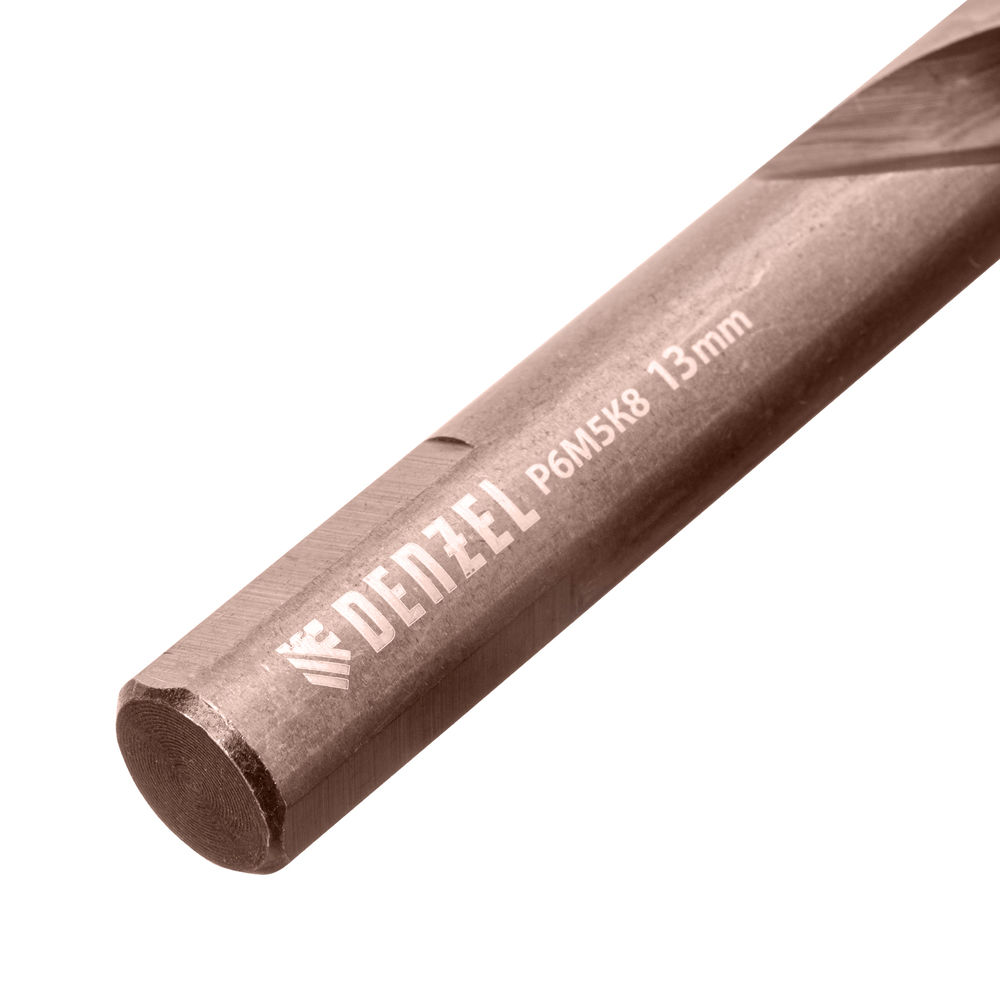 Набор сверл по металлу, 1-13 мм, Р6М5К8-TiN, Golden Tip, 25 шт Denzel (723010)
