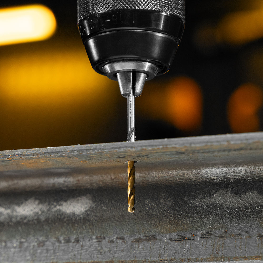 Набор сверл по металлу, 2-8мм, Р6М5К8-TiN, Golden Tip, 6 шт Denzel (723004)