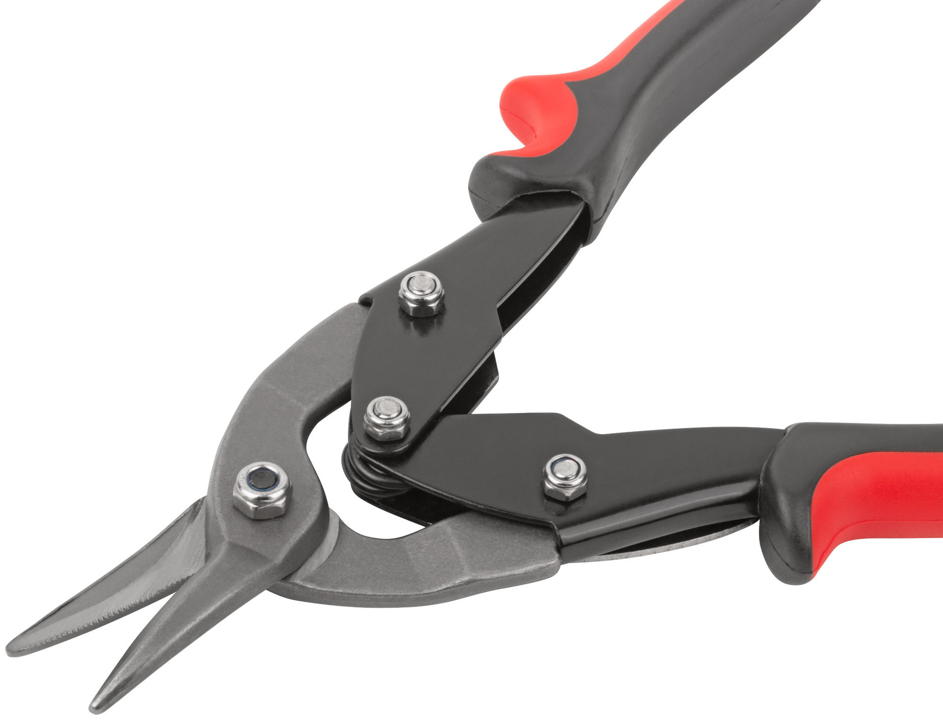 Ножницы по металлу усиленные CrV Профи, прорезиненные ручки, левые 250 мм (41571)