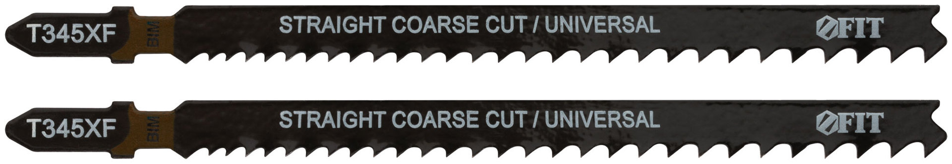Полотна по дереву, металлу, пластмассе, Bimetal, фрезерованные зубья, 132/106 мм, перемен. шаг (T345XF), 2 шт. (40959)