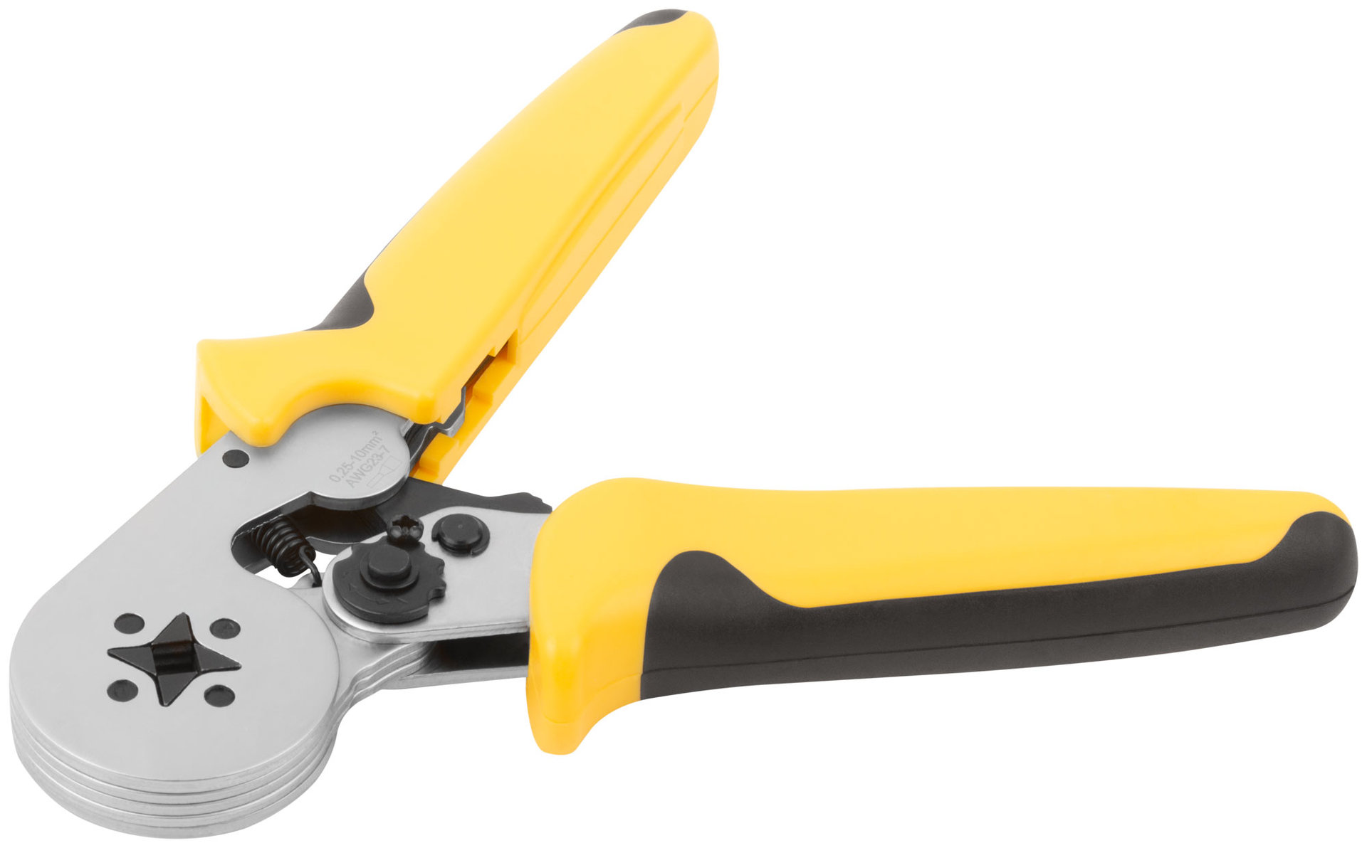 Пресс-клещи для обжима втулочных наконечников 0,25-10 мм, прорезиненные ручки 175 мм (60072)