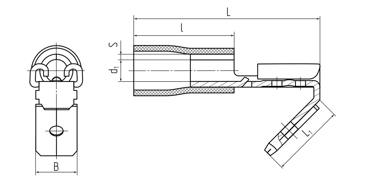 Разъем плоский ответвительный изолированный РПИ-О 1.5–(6.3) серия ПРОФИ (КВТ) (48866)
