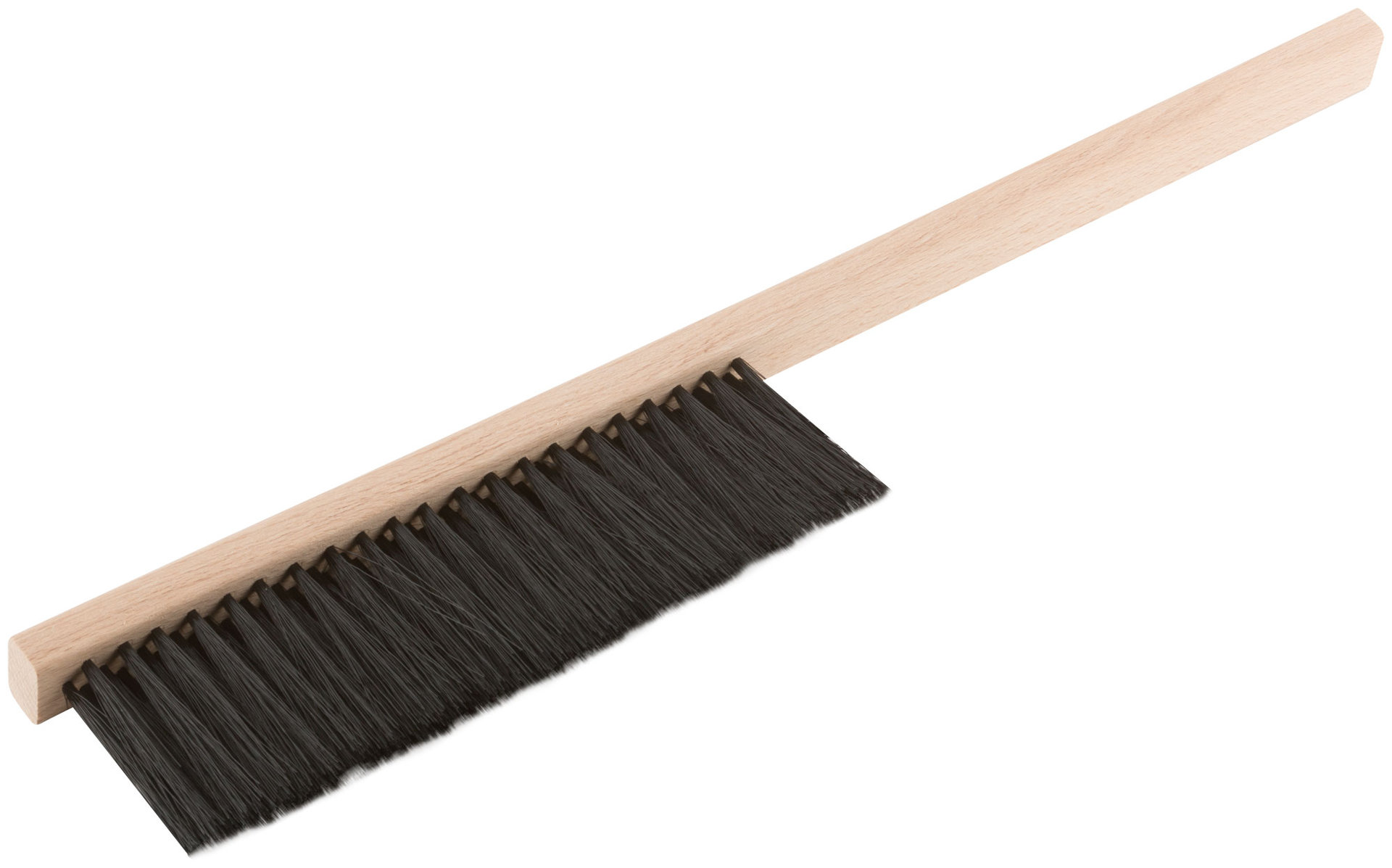 Щетка-сметка, искусств. щетина, деревянная ручка, 3-х рядная, 450 мм (68033)