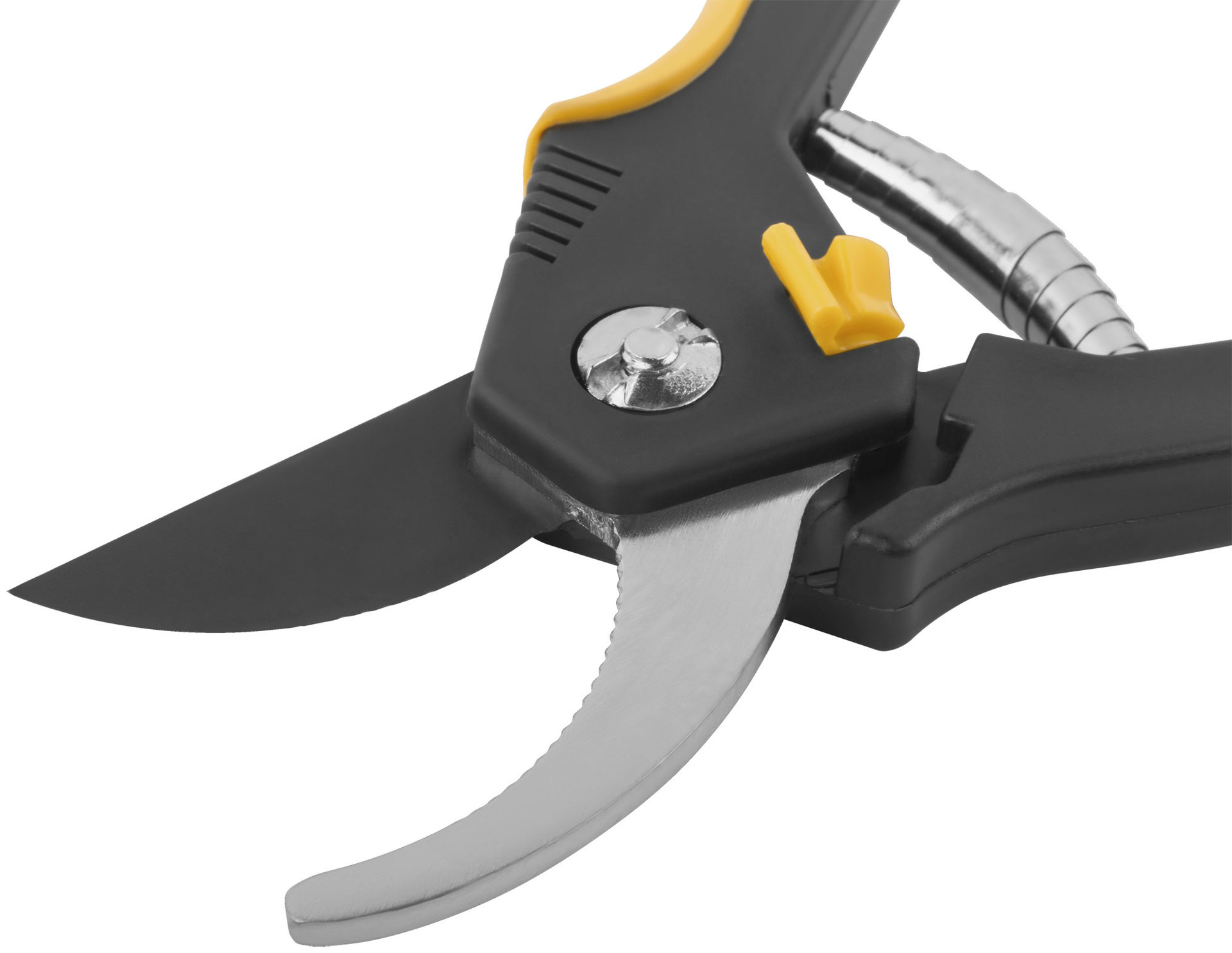 Секатор Люкс, режущие кромки внахлест, тефлон.покрытие лезвий, прорезиненные ручки 200 мм (77093)