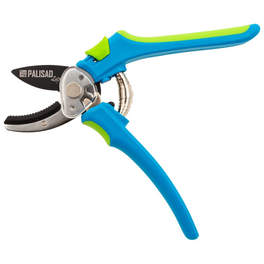 Секатор с наковальней, 205 мм, двухкомпонентные рукоятки, Luxe, Palisad (60484)