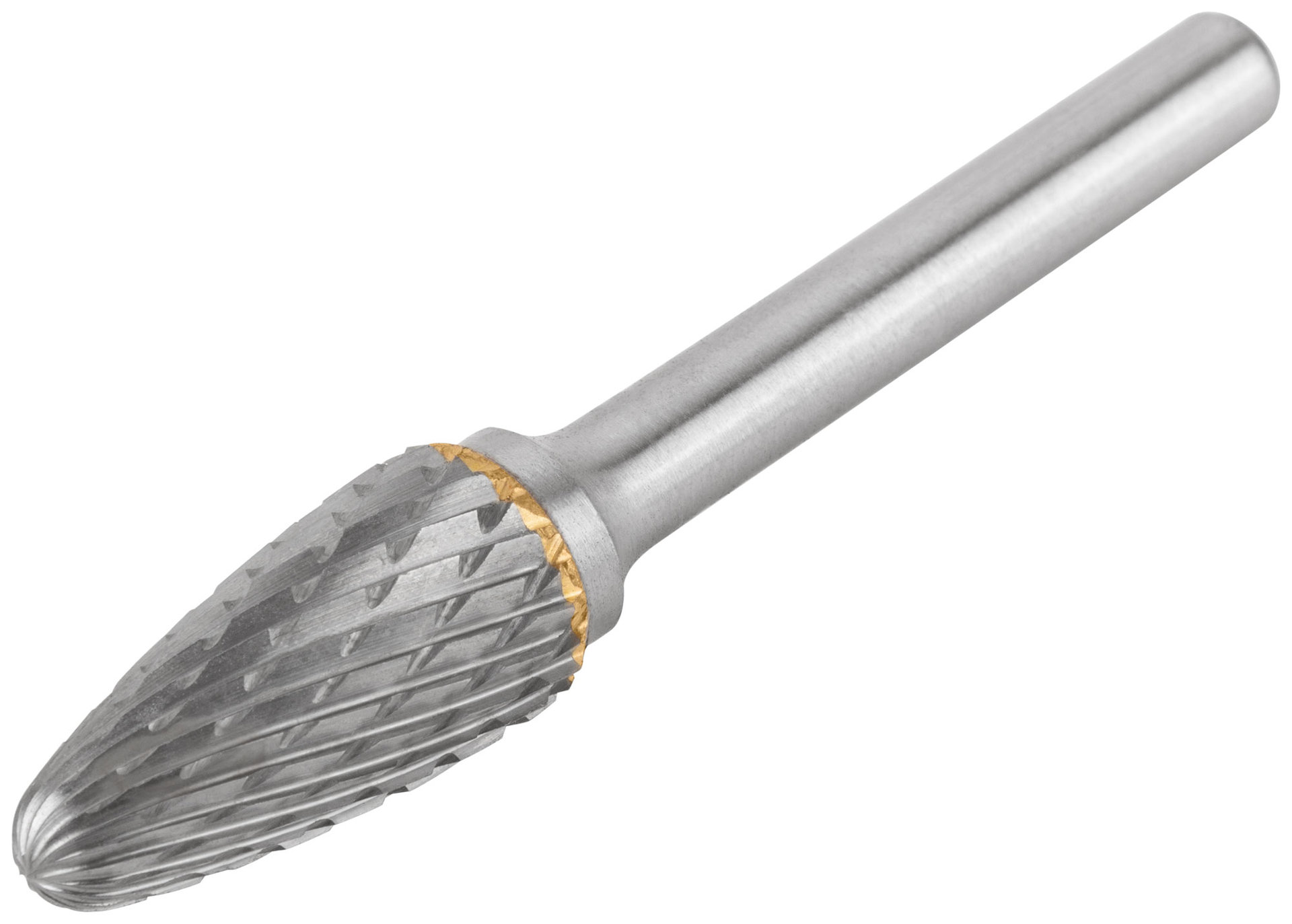 Шарошка карбидная, штифт 6 мм, тип F, параболическая 12х25х70 мм (36619)