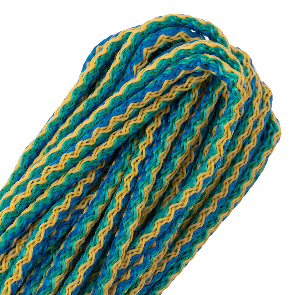 Шнур вязаный полипропиленовый с серд.Радуга, 4 мм, L 20 м, Сибртех (93950)