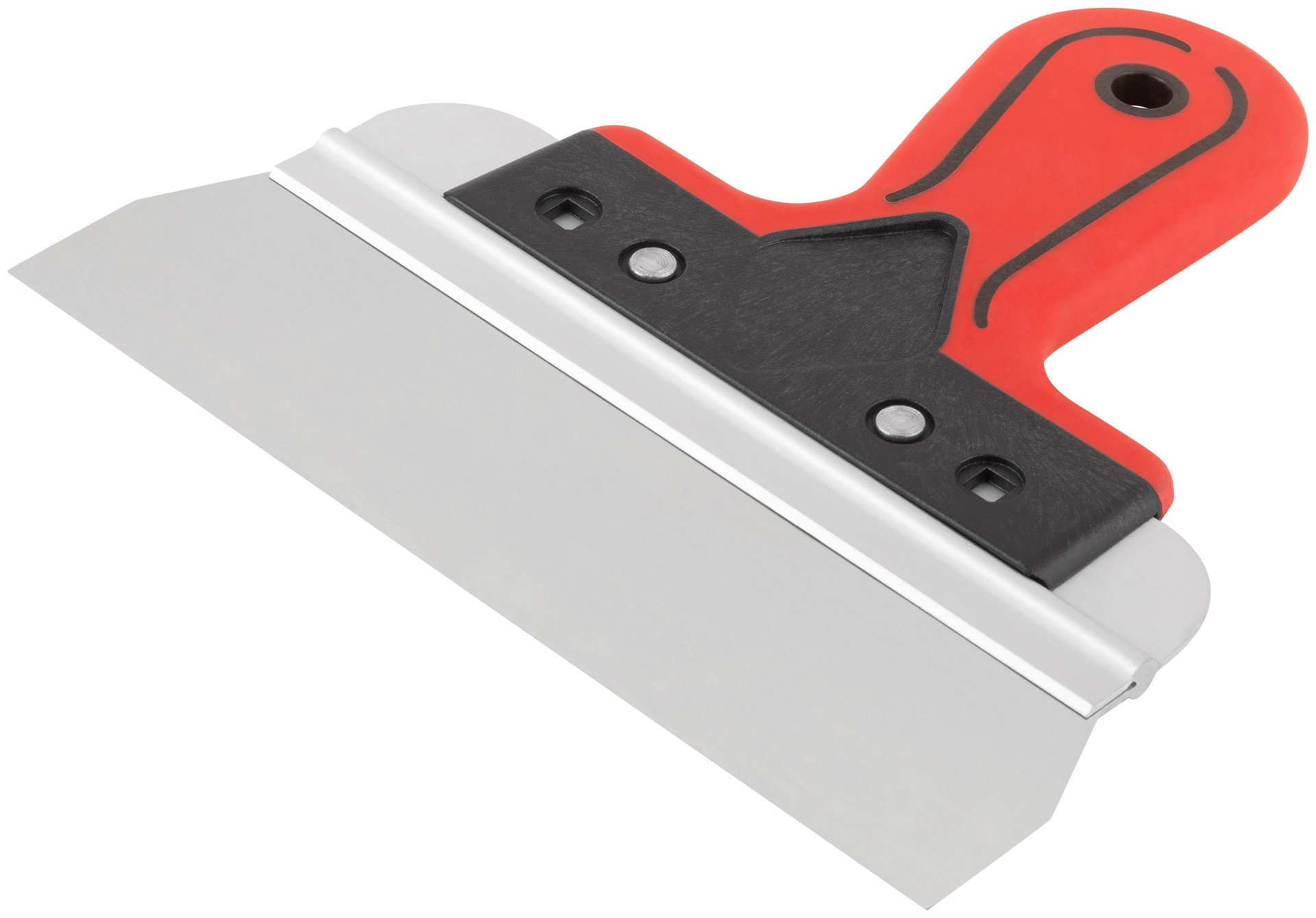 Шпатель фасадный Профи, нержавеющая сталь, прорезиненная ручка 200 мм (06422)