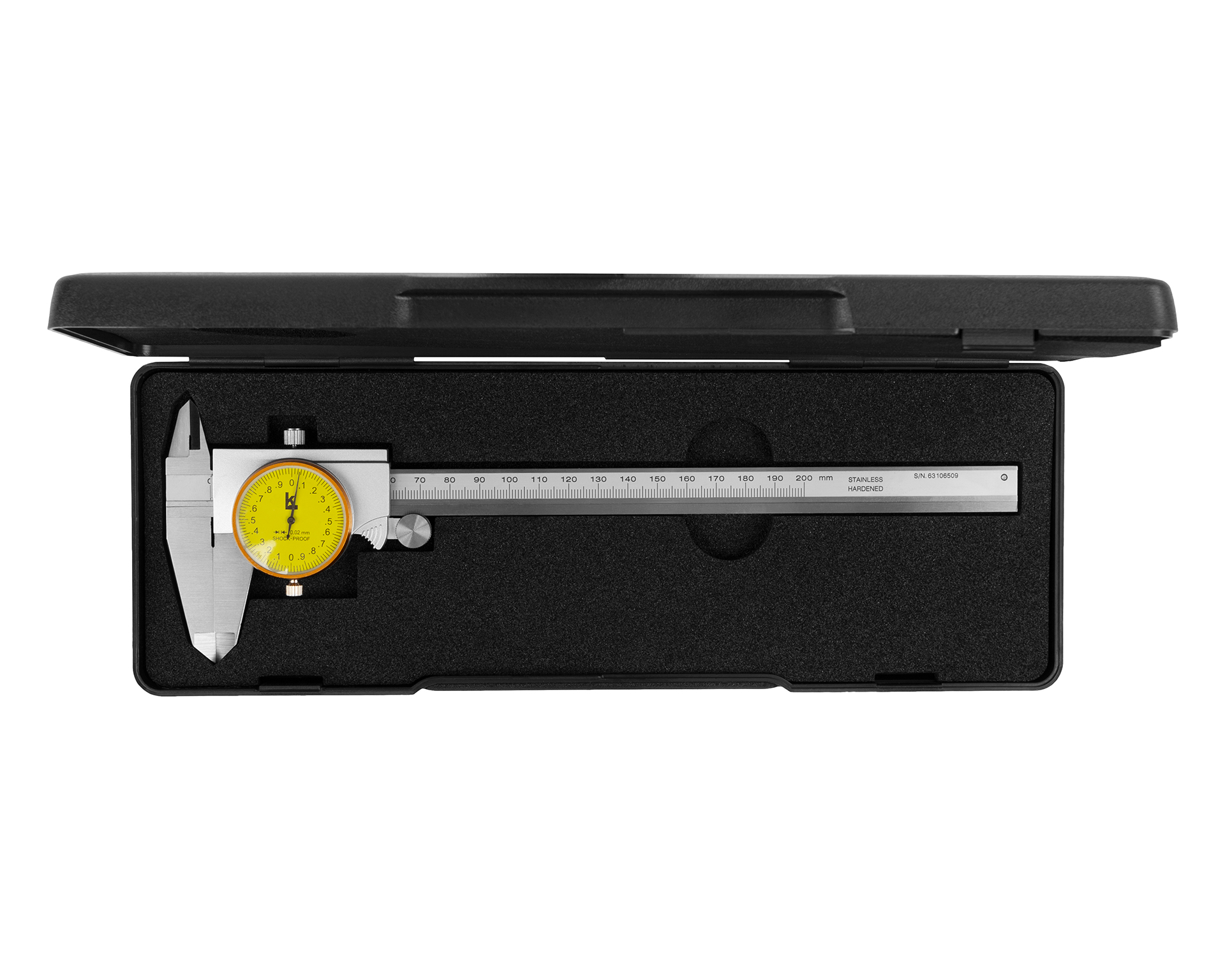Штангенциркуль ШЦК-1-200 0,02 с круг. шкалой 50мм пылезащищенный IP54 КЛБ