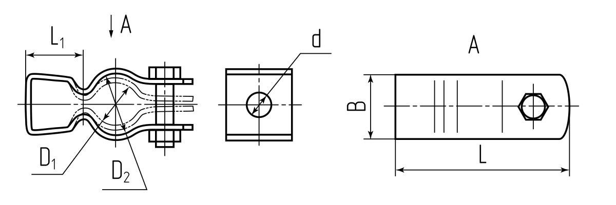 Скоба металлическая СМП 20 подвесная (Fortisflex) (60427)