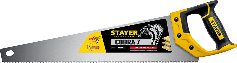 Ножовка универсальная Cobra 7, 450 мм STAYER Professional 1510-45_z02