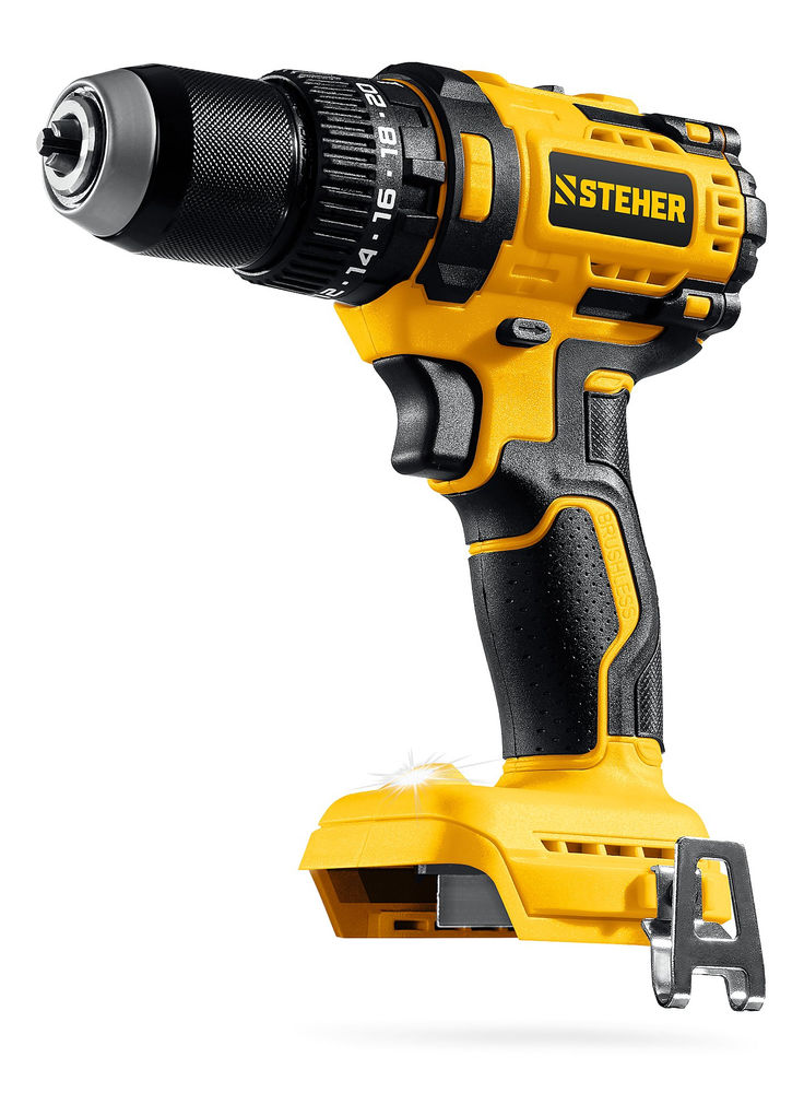 Дрель-шуруповерт ударная бесщеточная 20 В, 65 Н·м, без АКБ (LMS) STEHER CBS-65