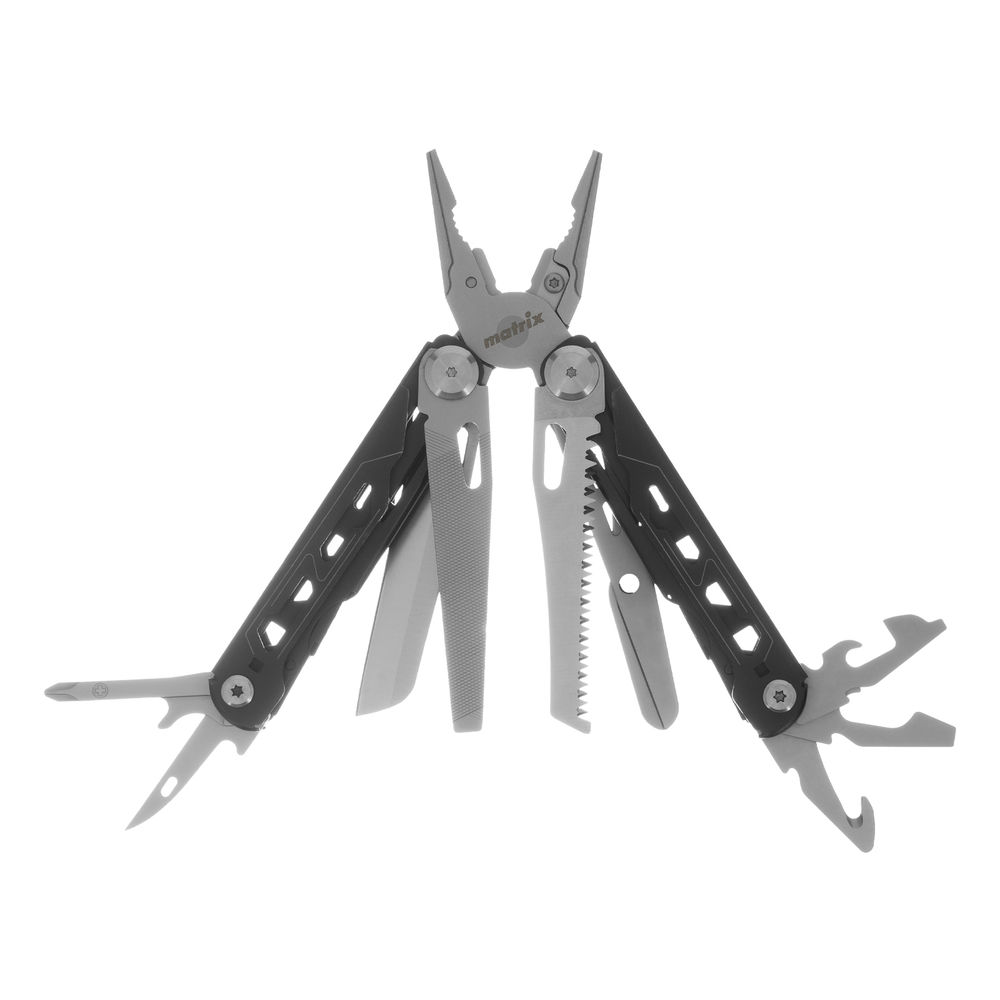 Трансформер (мультитул), 15 функций, авторазжим, в чехле, 160 мм Matrix (17627)