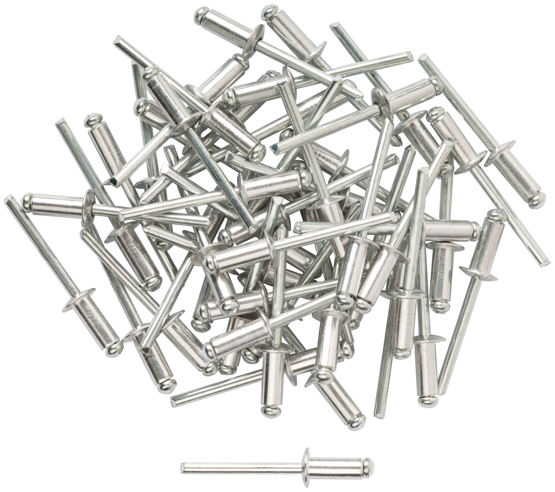 Заклепки мелкая фасовка, 50 шт., 4.8 х 12 мм (23762)