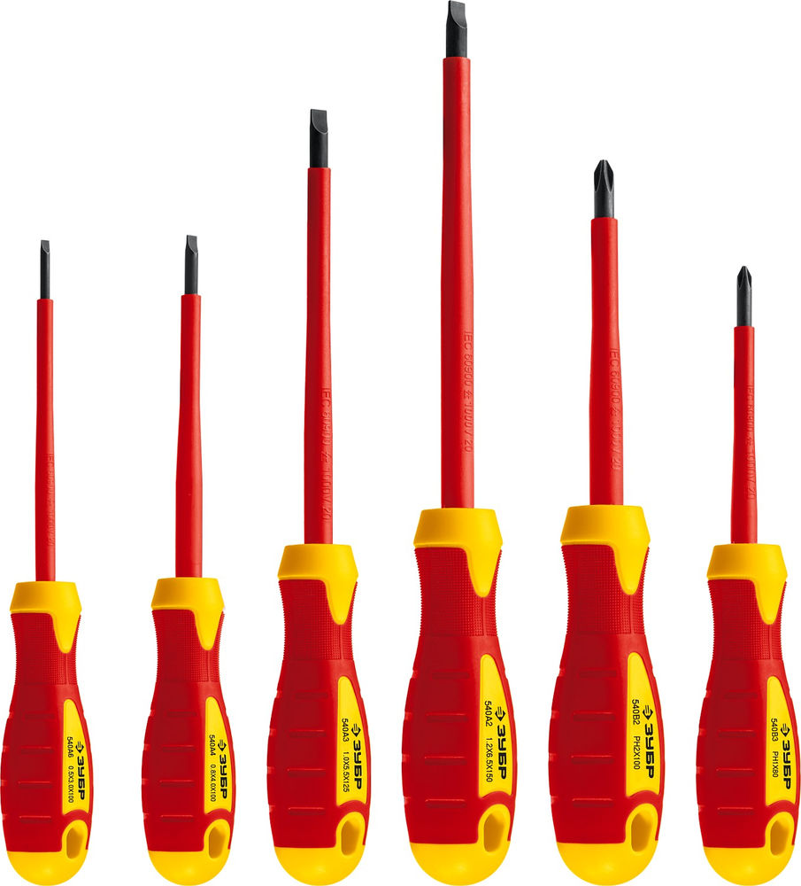 Набор диэлектрического губцевого инструмента 12 предм. Профессионал ЗУБР 2214-H12