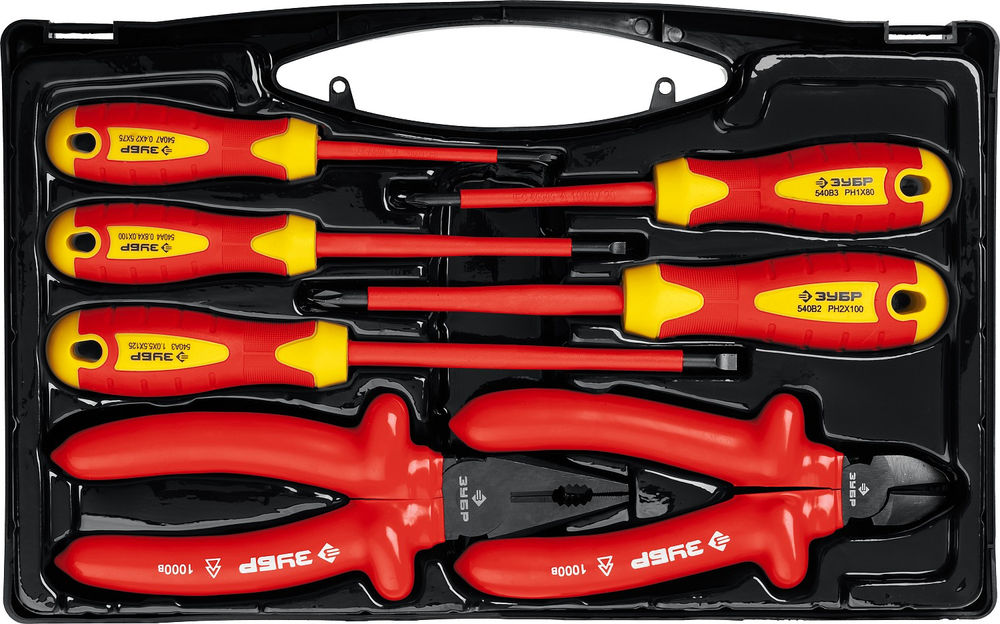 Набор диэлектрического губцевого инструмента 7 предм. Профессионал ЗУБР 2214-H7