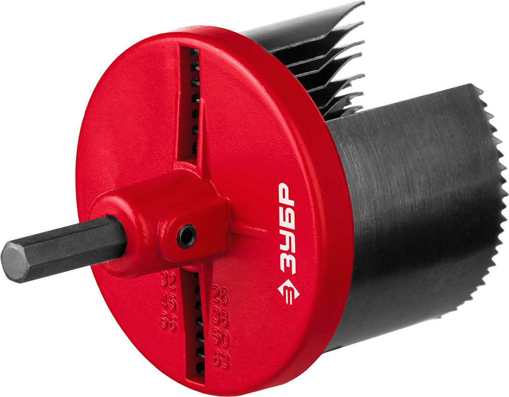 Пила кольцевая наборная по дереву 7 шт (26-32-38-45-50-56-63 х 42 мм) ЗУБР 29593-H7-42