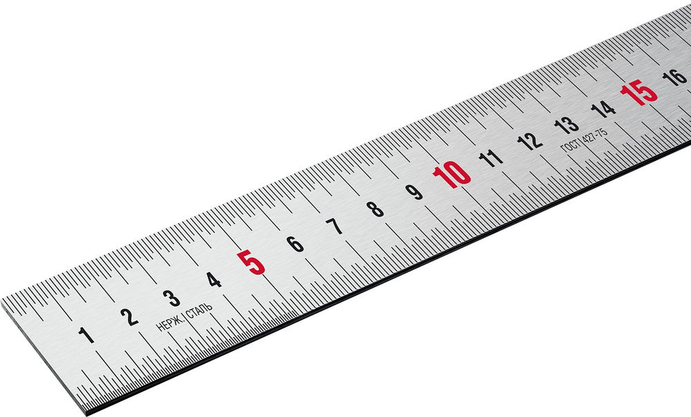 Усиленная нержавеющая линейка длина 0.30 м Профессионал ЗУБР Про-30Д 34280-030-Д