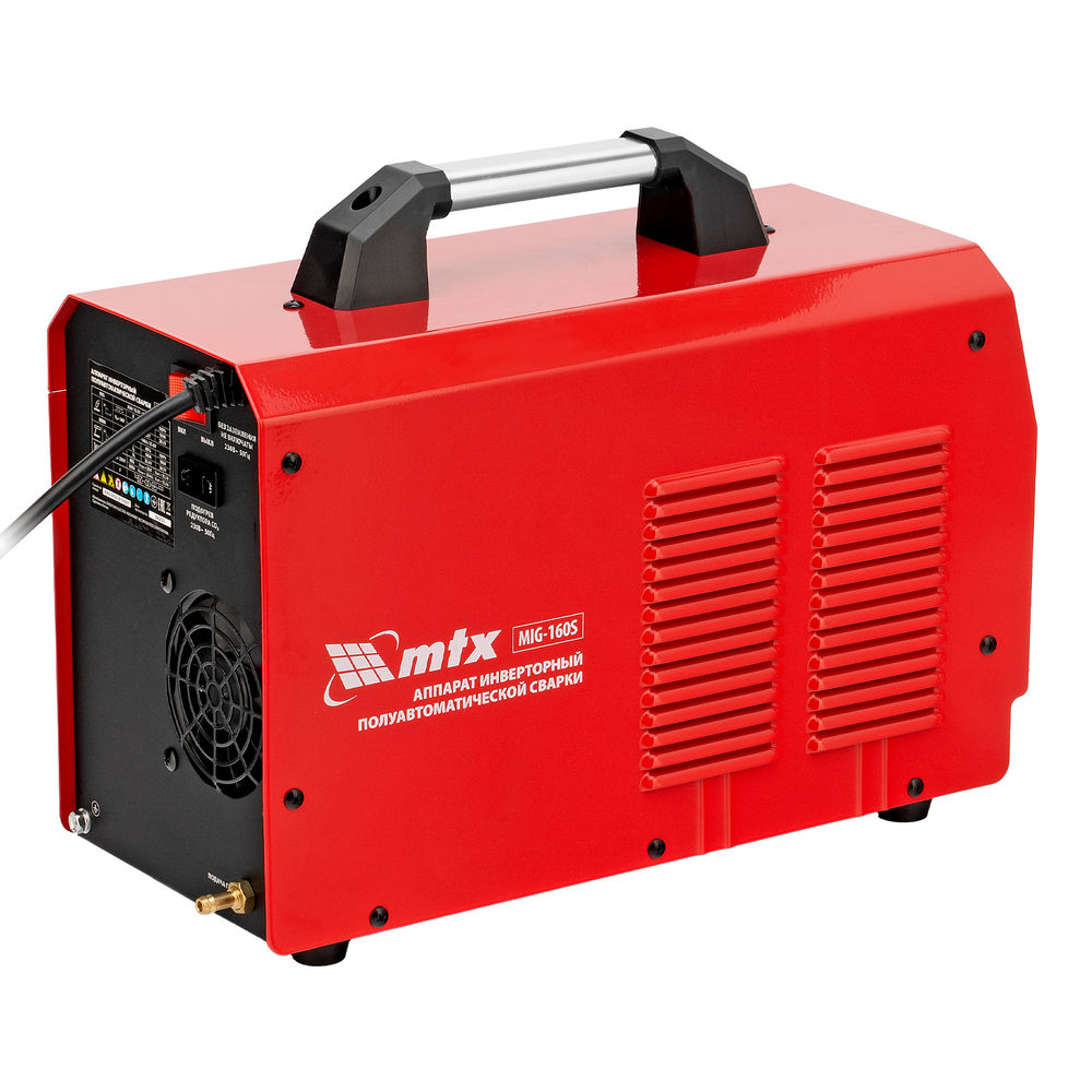 Аппарат инвертор. полуавтомат. cварки MIG-160S, 160A, ПВ 60%, катушка 5 кг MTX (94301)