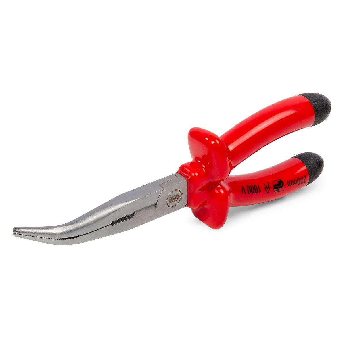 Длинногубцы изогнутые диэлектрические 200 мм серия ЭКСПЕРТ (КВТ) (87101)