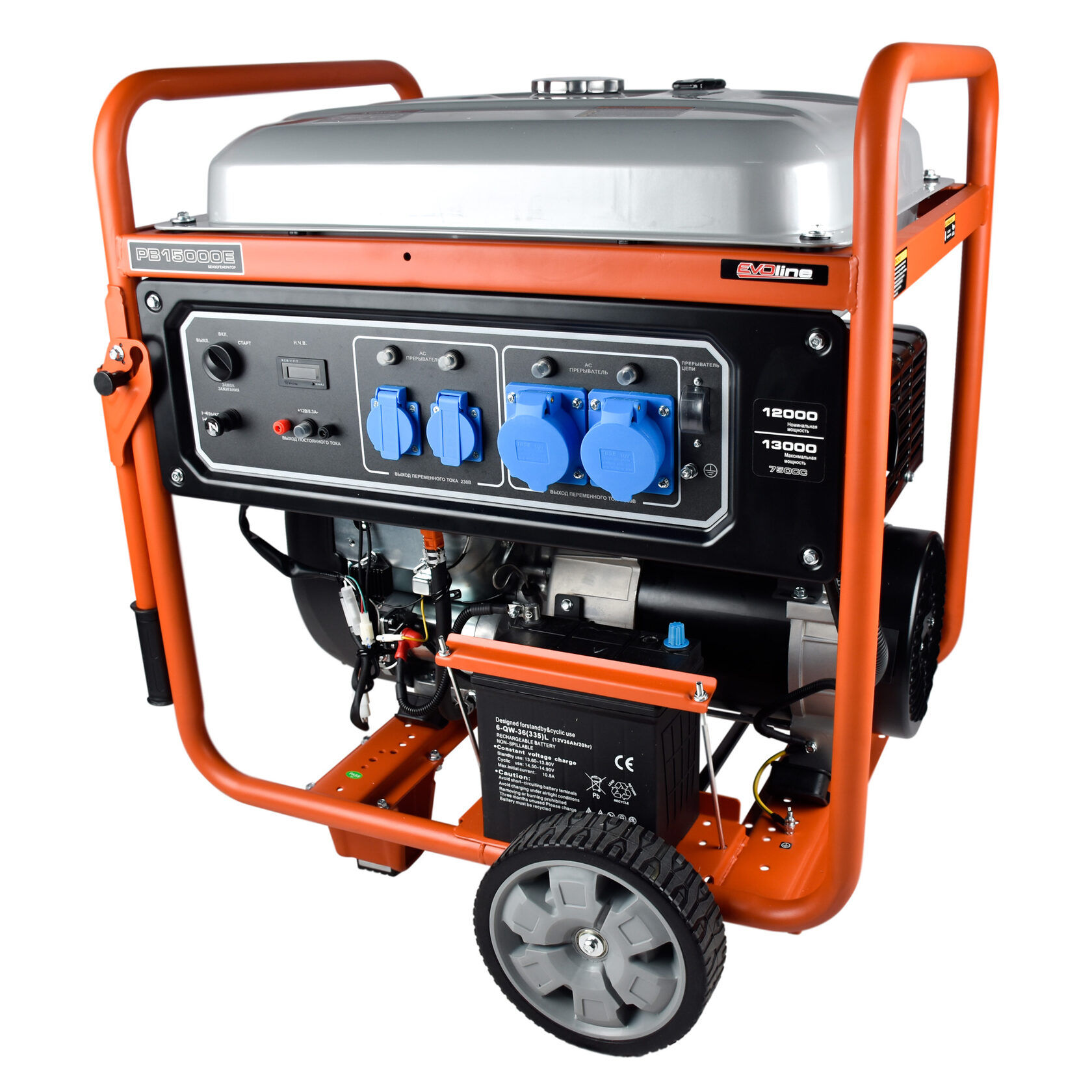 Генератор бензиновый EVOline PB 15000 E (произведено Zongshen)