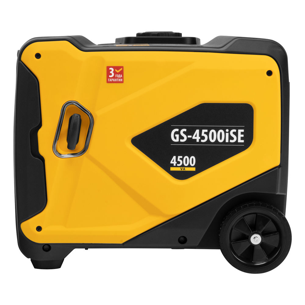 Генератор инверторный GS-4500iSE, 4,5 кВт, 230 В, закрытый корпус, электростартер DENZEL (94714)