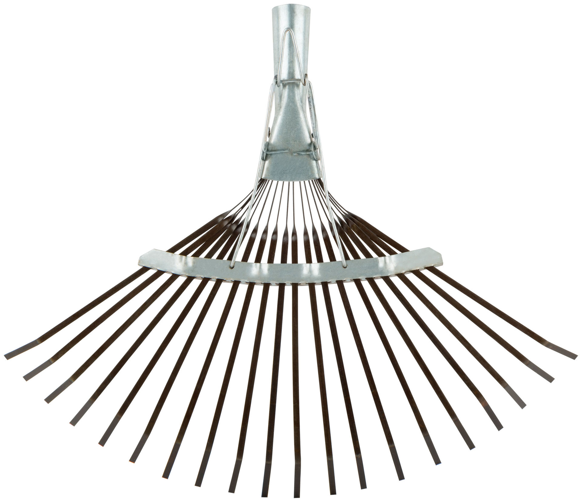 Грабли веерные регулируемые пластинчатые, 20 зубьев, 250-415 мм, без черенка (76944)