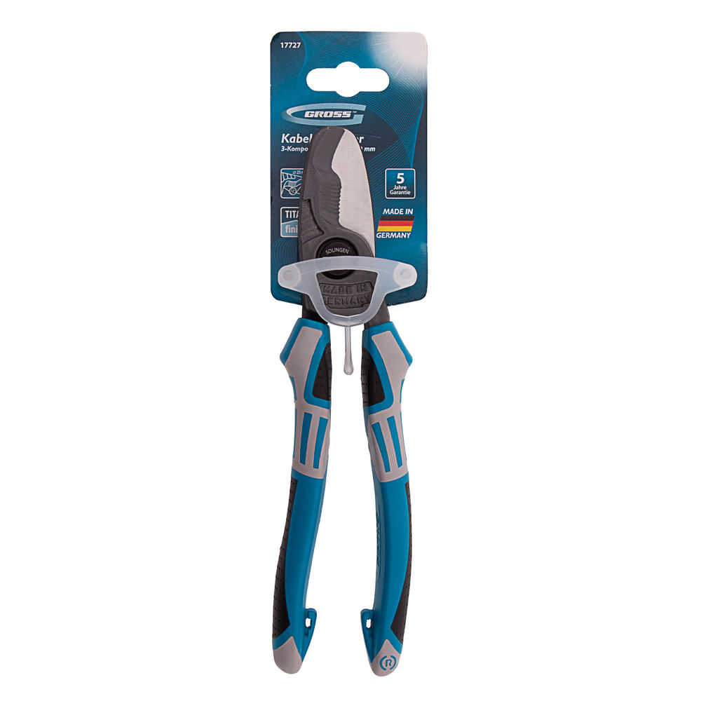 Кабелерез, трехкомпонентные рукоятки, 210 мм Gross (17727)