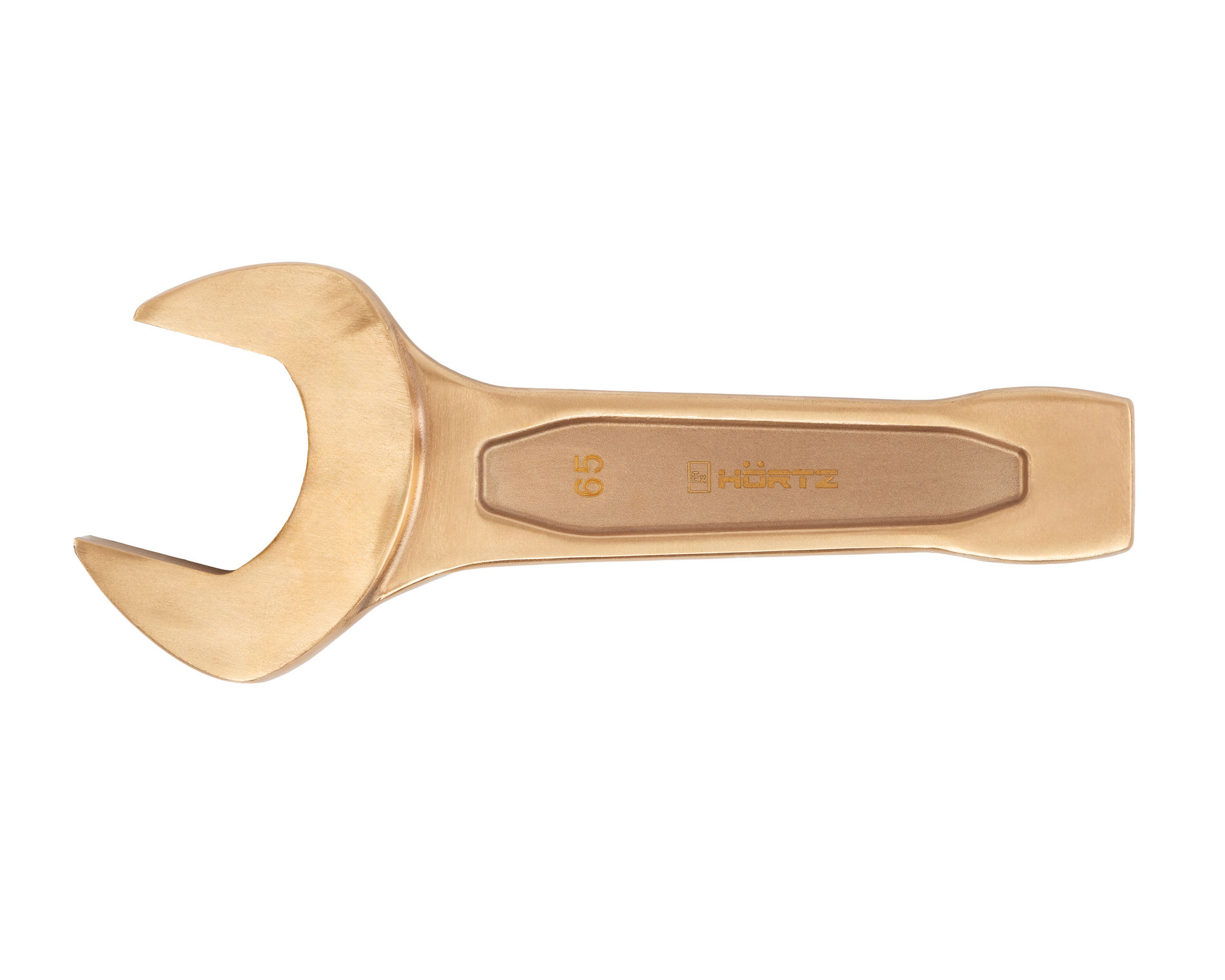 Ключ гаечный рожковый ударный 65 искробезопасный сплав BeCu, HORTZ